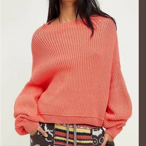 Free People Emma Mock Neck Cable Knit Sweater in Jewel tone - Picture 2 of 15